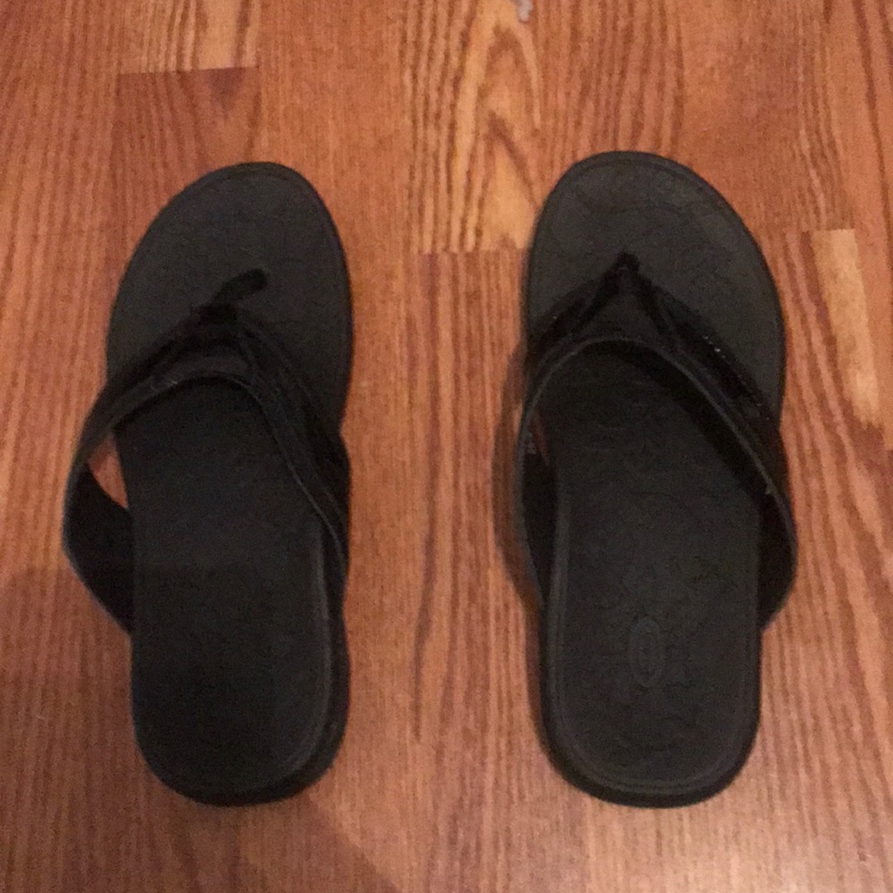 Black Dr Scholl’s Flip Flops
